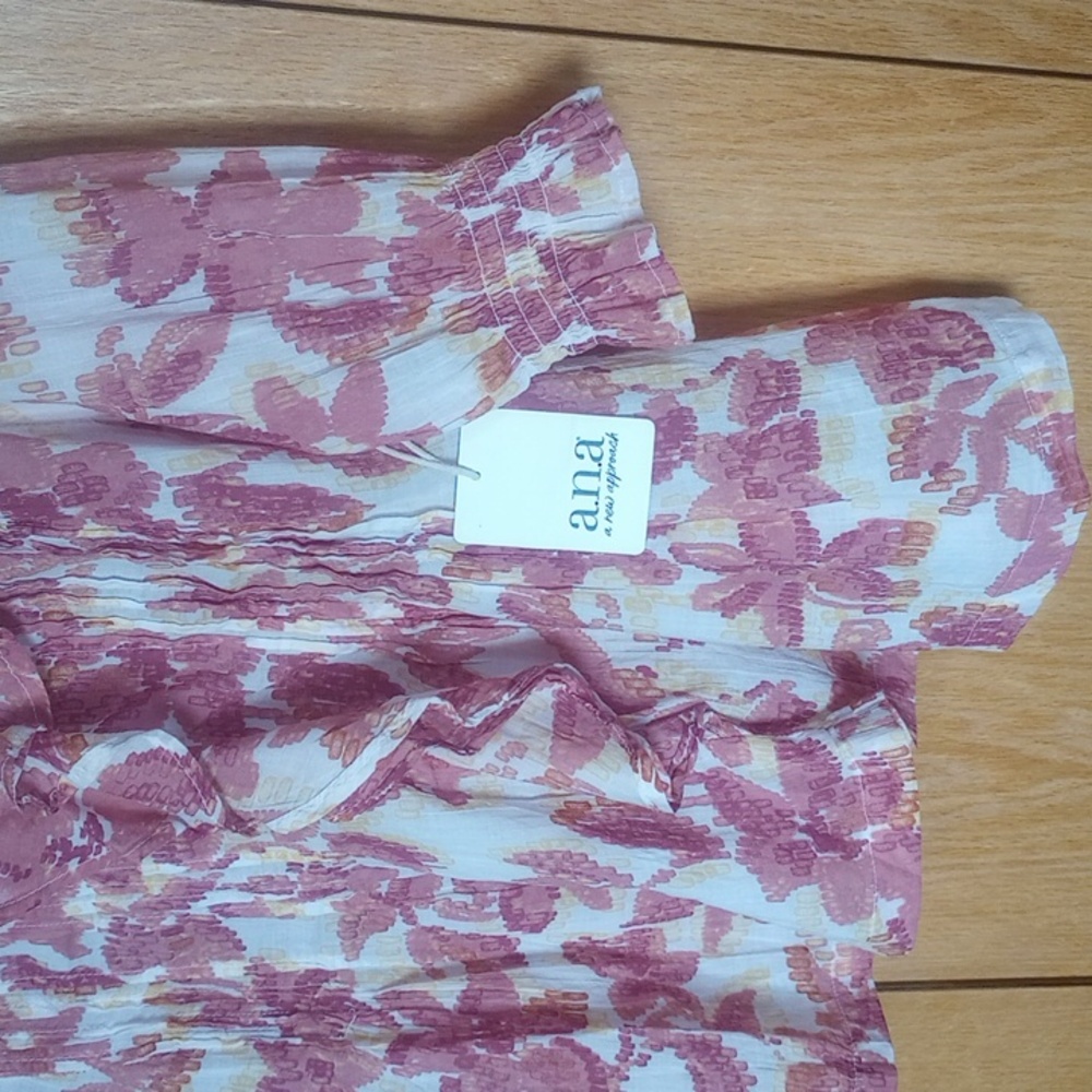 Floral Ruffle Swing Blouse - Picture 5 of 10